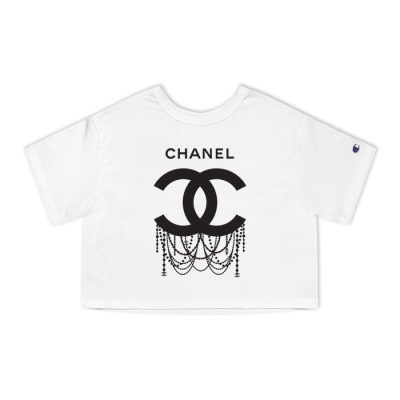 Chanel Original Logo Champion Lady Crop-Top T-Shirt CTB2634