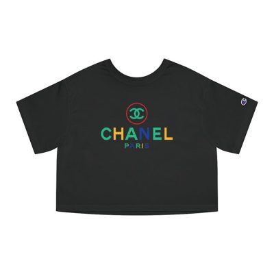 Chanel Paris Original Logo Champion Lady Crop-Top T-Shirt CTB2489