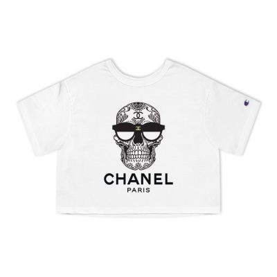 Chanel Skull Paris Champion Lady Crop-Top T-Shirt CTB2642