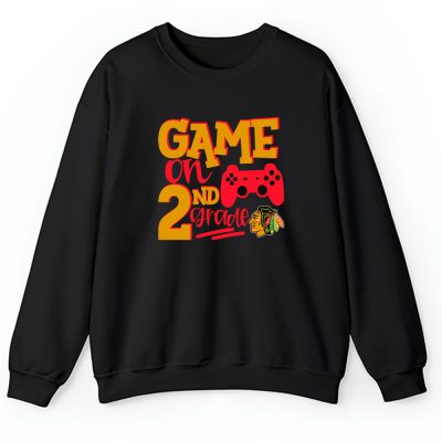 Chicago Blackhawks X Game On X Schools Back X Custom Number Unisex Hoodie TAH10696