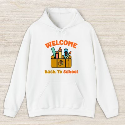 Chicago Blackhawks X Welcome Back To School X Custom Name Unisex Hoodie TAH10697