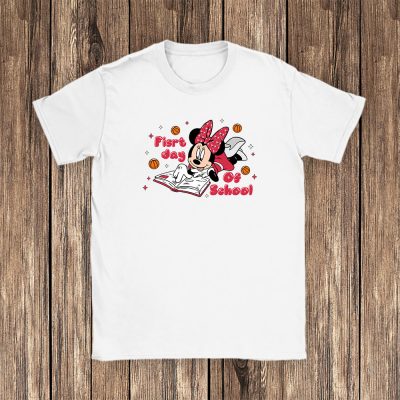 Chicago Bulls X Welcome Back To School Gift X Minnie Mouse Unisex T-Shirt Cotton Tee TAT9358
