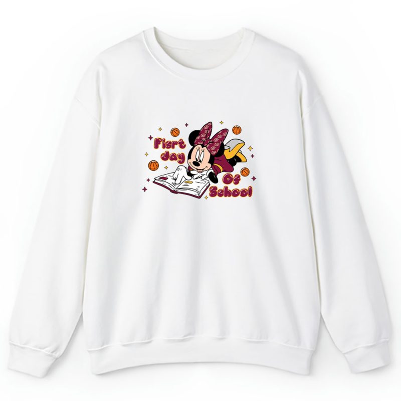 Cleveland Cavaliers X Welcome Back To School Gift X Minnie Mouse Unisex Sweatshirt TAS9361