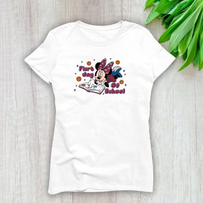 Colorado Avalanche X Welcome Back To School Gift X Minnie Mouse Lady T-Shirt Women Tee LTL11245