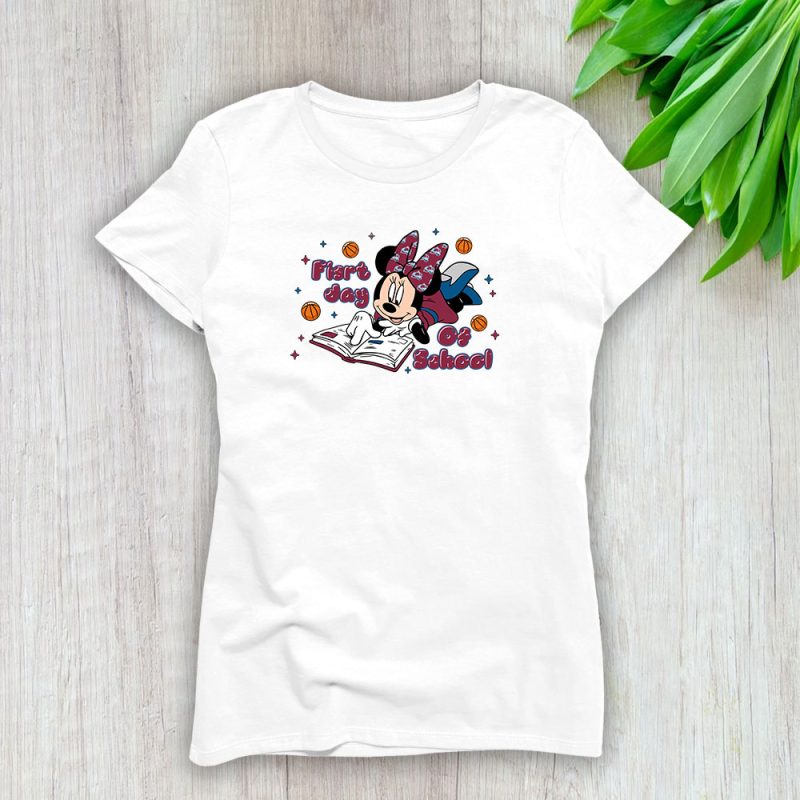 Colorado Avalanche X Welcome Back To School Gift X Minnie Mouse Lady T-Shirt Women Tee LTL11245