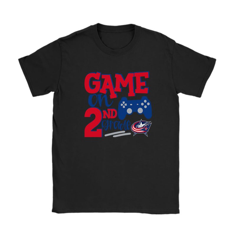 Columbus Blue Jackets X Game On X Schools Back X Custom Number Unisex T-Shirt Cotton Tee TAT10698