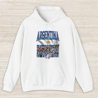 Copa America Usa 2024 X Argentina Winner X Defending Champion X Messi Unisex Hoodie TAH12581