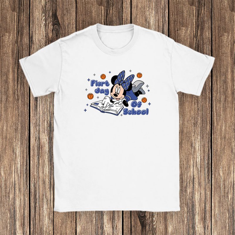 Dallas Mavericks X Welcome Back To School Gift X Minnie Mouse Unisex T-Shirt Cotton Tee TAT9364