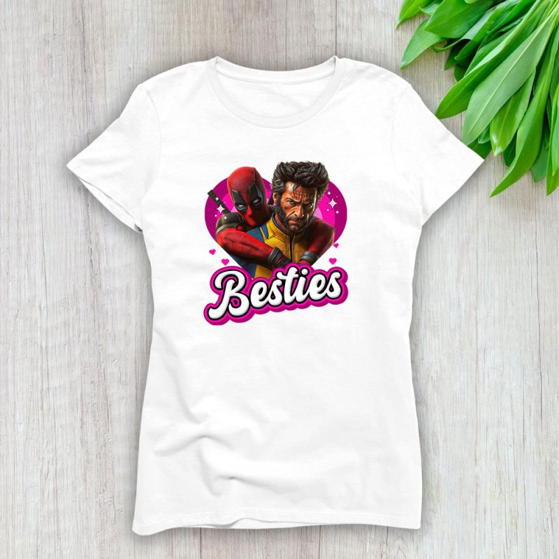 Deadpool And Wolverine Besties X Super Hero X Deadpool 3 Lady T-Shirt Women Tee LTL8956