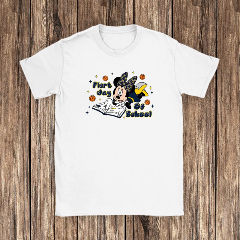 Denver Nuggets X Welcome Back To School Gift X Minnie Mouse Unisex T-Shirt Cotton Tee TAT9369