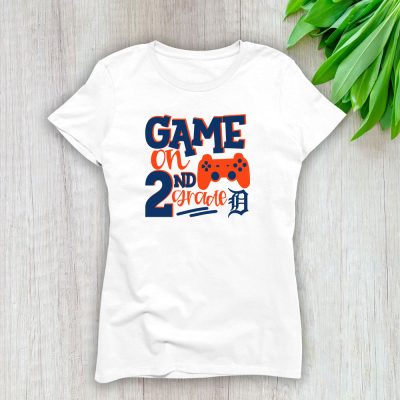 Detroit Tigers X Game On X Schools Back X Custom Number Grade Lady T-Shirt Women Tee LTL10432