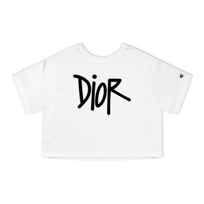 Dior Logo Luxury Champion Lady Crop-Top T-Shirt CTB2647