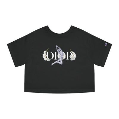 Dior Logo Luxury Champion Lady Crop-Top T-Shirt CTB2649