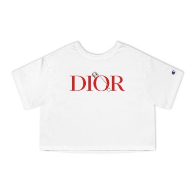 Dior Logo Luxury Champion Lady Crop-Top T-Shirt CTB2651