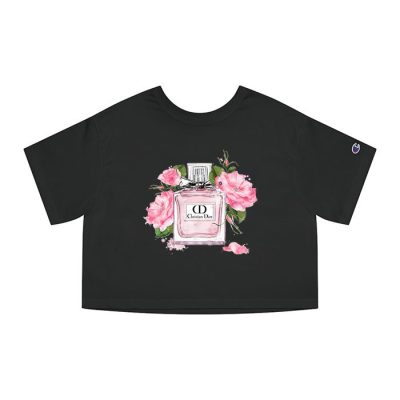 Dior Logo Luxury Miss Dior Champion Lady Crop-Top T-Shirt CTB2667