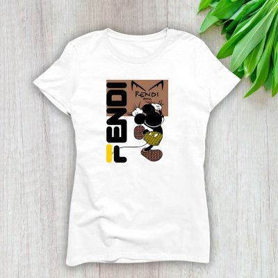 Disney Mickey Fendi Lady T-Shirt Women Tee LTL11699