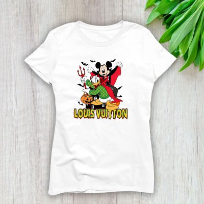 Disney Mickey Halloween Shirt Louis Vuitton Lady T-Shirt Women Tee LTL11702