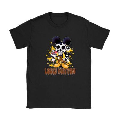 Disney Mickey Halloween Shirt Louis Vuitton Unisex T-Shirt Cotton Tee TAT12305