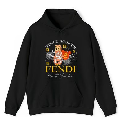 Disney Retro Pooh Halloween Fendi Unisex Hoodie TAH10089