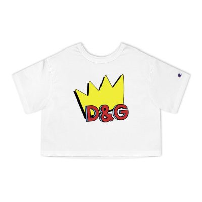 Dolce & Gabbana Crown Champion Lady Crop-Top T-Shirt CTB2849