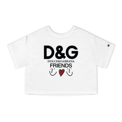 Dolce & Gabbana Friends Champion Lady Crop-Top T-Shirt CTB2833