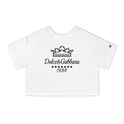 Dolce & Gabbana King 1984 Champion Lady Crop-Top T-Shirt CTB2832