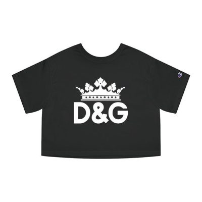 Dolce & Gabbana King Logo Luxury Champion Lady Crop-Top T-Shirt CTB2814