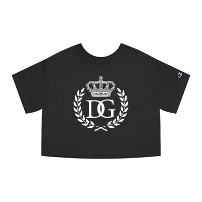 Dolce & Gabbana King Logo Luxury Champion Lady Crop-Top T-Shirt CTB2824