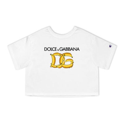 Dolce & Gabbana Lustiges Satire Geschenk Champion Lady Crop-Top T-Shirt CTB2844