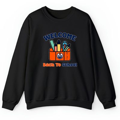 Edmonton Oilers X Welcome Back To School X Custom Name Unisex Hoodie TAH10709