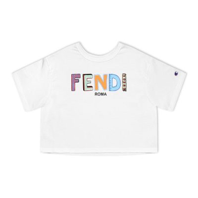 Fendi Roma Champion Lady Crop-Top T-Shirt CTB2687