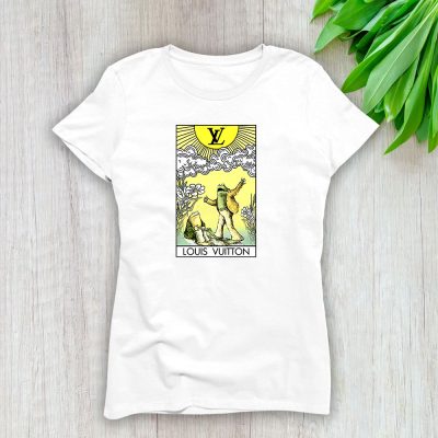 Frog Star The Lovers Tarot Card Louis Vuitton Lady T-Shirt Women Tee LTL11704