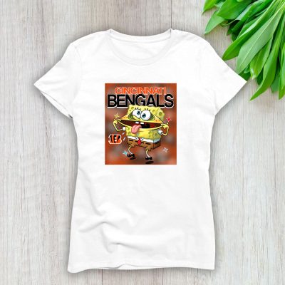 Garfiled X Cincinnati Bengals Team NFL American Football Lady T-Shirt Women Tee LTL9501