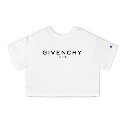 Givenchy Logo Luxury Champion Lady Crop-Top T-Shirt CTB2564