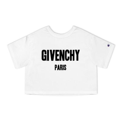 Givenchy Logo Luxury Champion Lady Crop-Top T-Shirt CTB2565