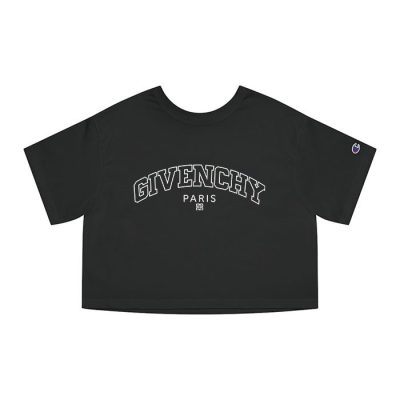 Givenchy Logo Luxury Champion Lady Crop-Top T-Shirt CTB2570