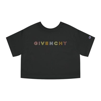 Givenchy Logo Luxury Champion Lady Crop-Top T-Shirt CTB2605