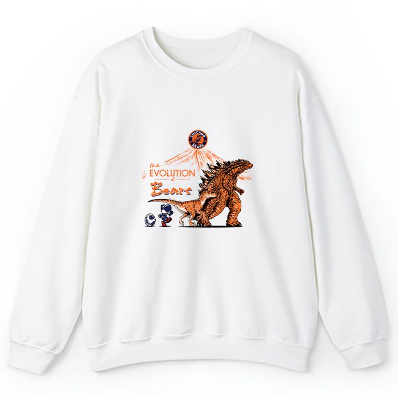 Godzilla X Chicago Bears Team NFL American Football Unisex Sweatshirt TAS8967