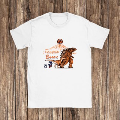 Godzilla X Chicago Bears Team NFL American Football Unisex T-Shirt Cotton Tee TAT8967