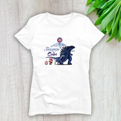 Godzilla X Chicago Cubs Team X MLB X Baseball Fans Lady T-Shirt Women Tee LTL8959