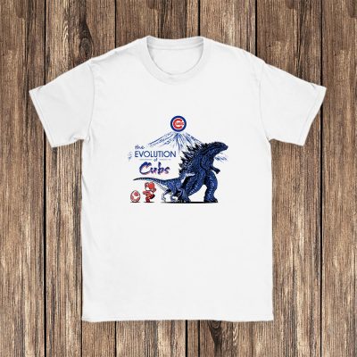 Godzilla X Chicago Cubs Team X MLB X Baseball Fans Unisex T-Shirt Cotton Tee TAT8959