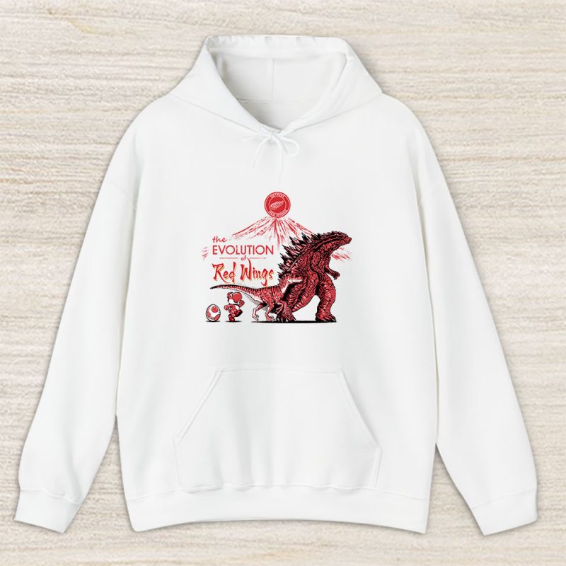 Godzilla X Detroit Red Wings Team X NHL X Hockey Fan Unisex Hoodie TAH8979