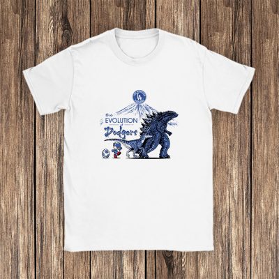 Godzilla X Los Angeles Dodgers Team MLB Baseball Fans Unisex T-Shirt Cotton Tee TAT8960