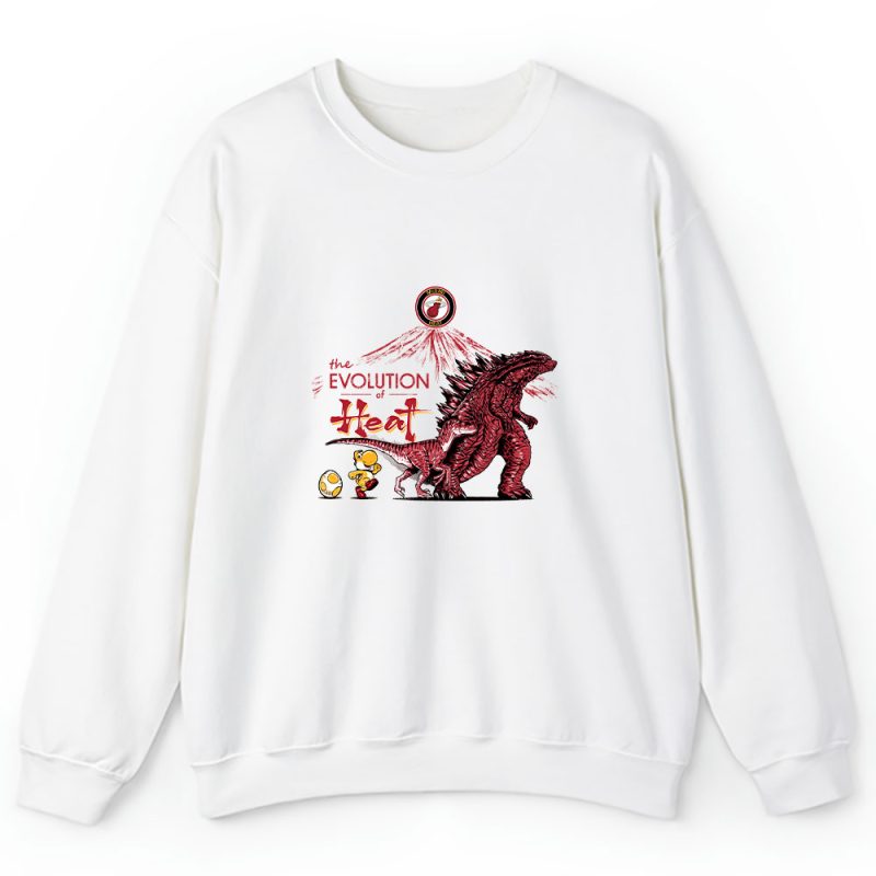 Godzilla X Miami Heat Team NBA Basketball Unisex Sweatshirt TAS9110