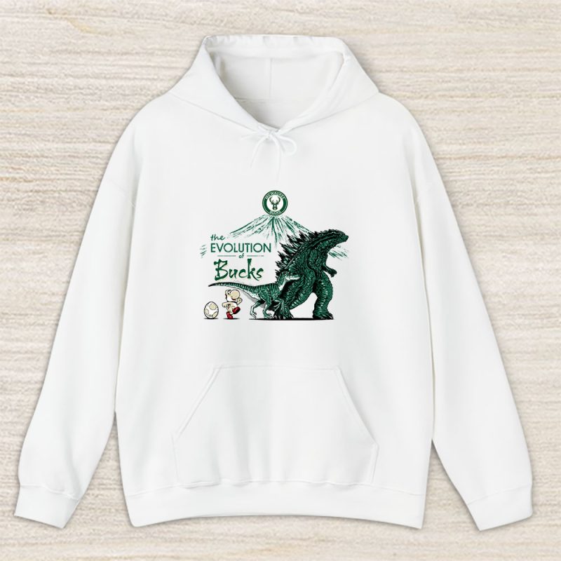 Godzilla X Milwaukee Bucks Team NBA Basketball Unisex Hoodie TAH9109