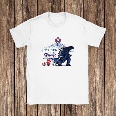Godzilla X New York Giants Team NFL American Football Unisex T-Shirt Cotton Tee TAT8972