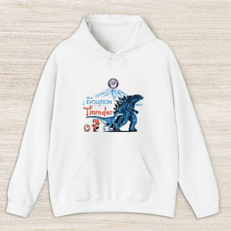 Godzilla X Oklahoma City Thunder Team NBA Basketball Unisex Hoodie TAH9111