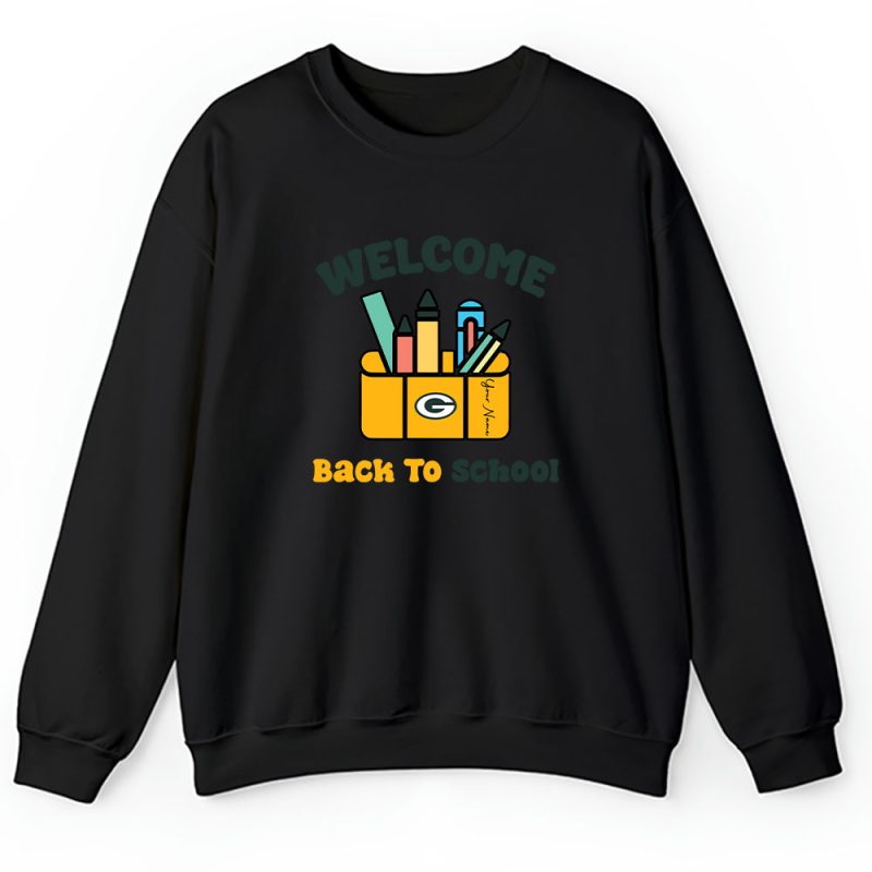 Green Bay Packers X Welcome Back To School X Custom Name Unisex Hoodie TAH10645