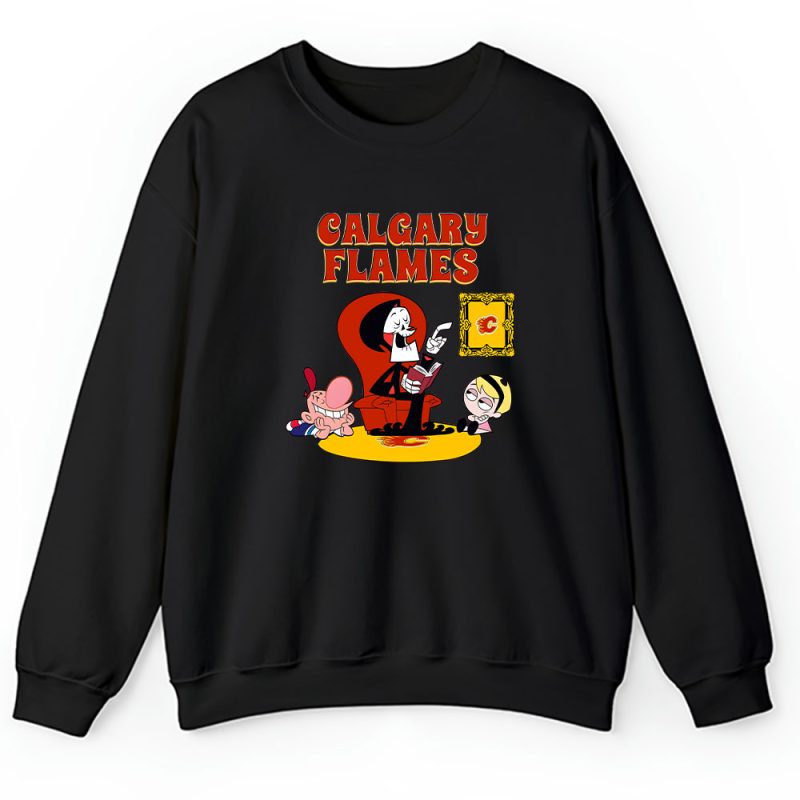 Grim Reaper X Calgary Flames Team X NHL X Hockey Fan Unisex Sweatshirt TAS9149