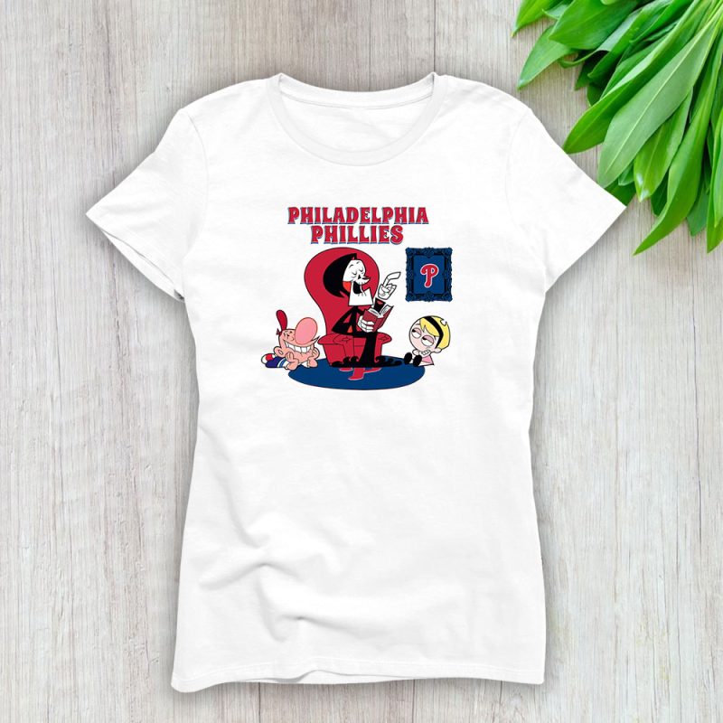 Grim Reaper X Philadelphia Phillies Team X MLB X Baseball Fans Lady T-Shirt Women Tee LTL9133